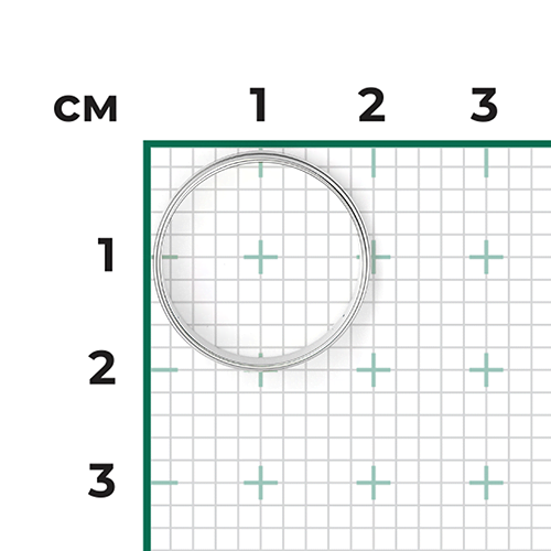 Обручальное кольцо из белого золота