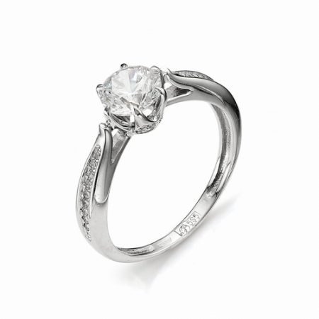 1783-200 кольцо из белого золота с бриллиантами