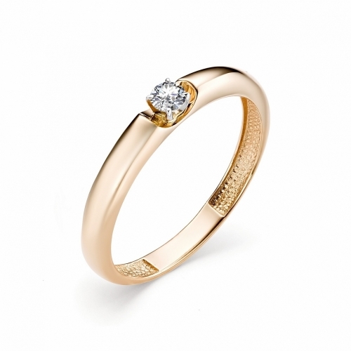 Золотое кольцо для предложения руки и сердца