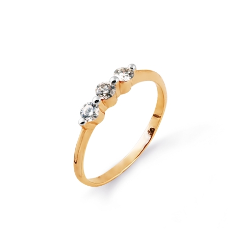 Т141014561 золотое кольцо с бриллиантами