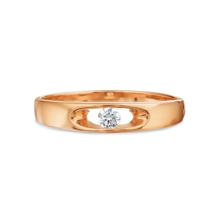 Т101018527 золотое кольцо с бриллиантом