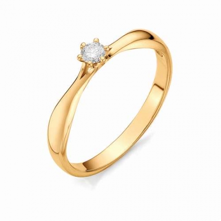 12070-100 золотое помолвочное кольцо с бриллиантом