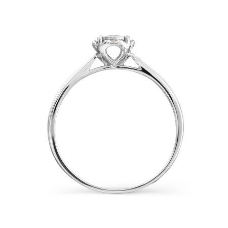 Т305618454 кольцо из белого золота с бриллиантом