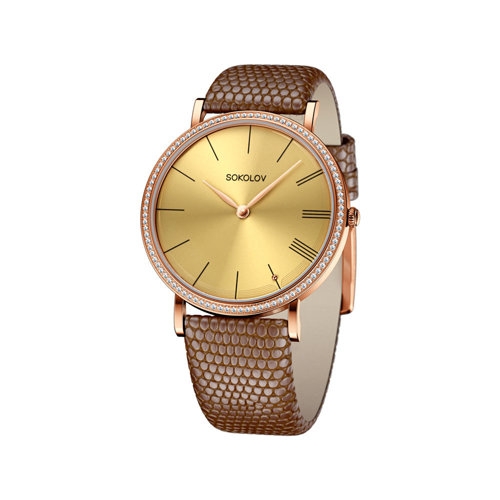 SOKOLOV Женские золотые часы с бриллиантами Harmony