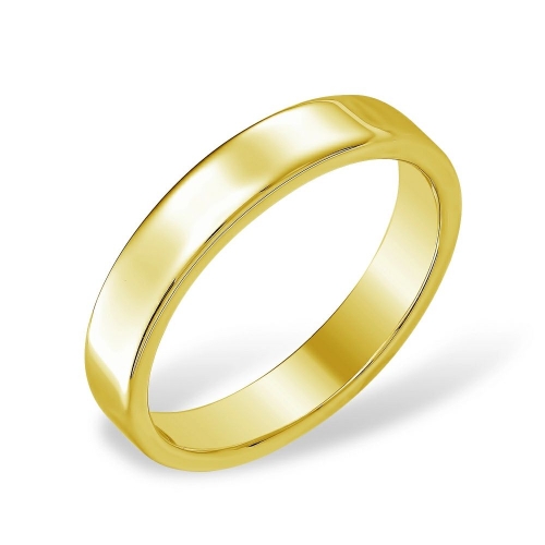 Кольцо из лимонного золота 585 без вставок