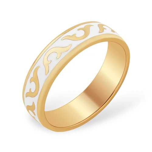 Кольцо из красного золота 585 без вставок 