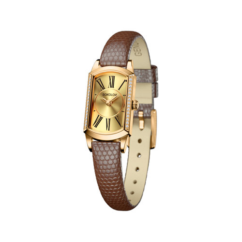 SOKOLOV Женские золотые часы с бриллиантами