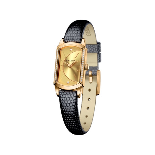SOKOLOV Женские золотые часы с бриллиантами