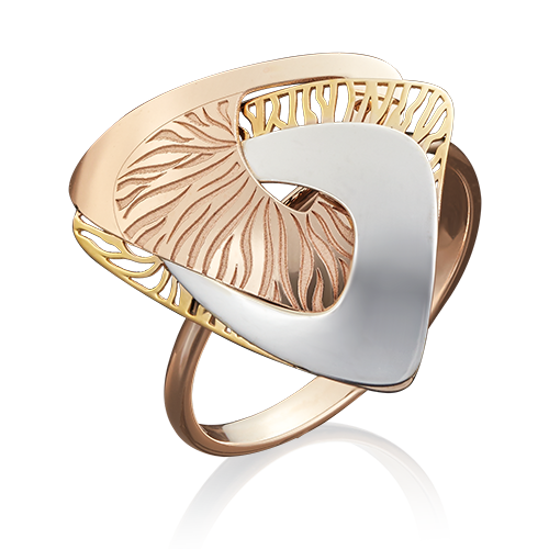 Золотое кольцо с лазерной гравировкой
