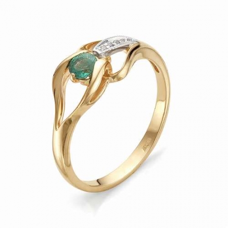 11233-101 женское золотое кольцо с бриллиантом