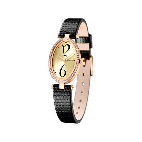 SOKOLOV Женские золотые часы с бриллиантами Allure