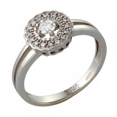 Т-13039 золотое кольцо с бриллиантами