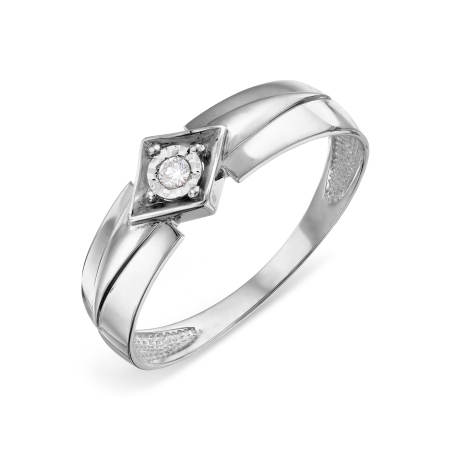 Т305618554 кольцо из белого золота с бриллиантом