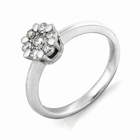 1831-200 кольцо из белого золота с бриллиантами
