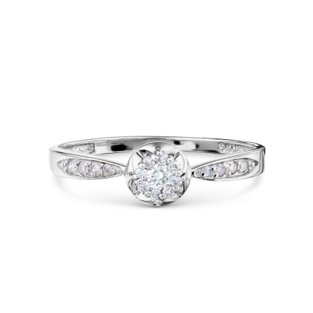 Т336018359 кольцо из белого золота с бриллиантом