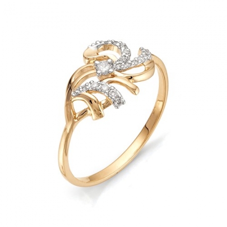 11313-100 женское золотое кольцо с бриллиантом
