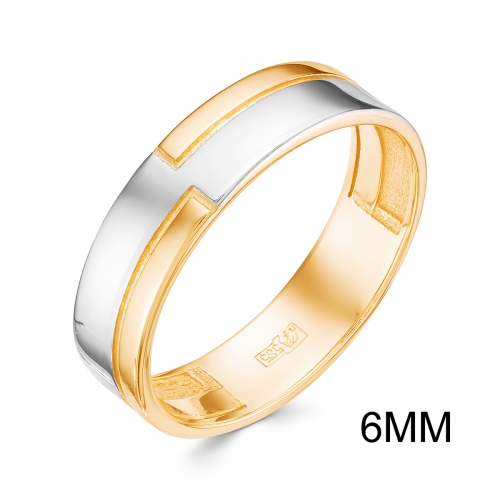 Обручальное кольцо из желтого золота 585 пробы