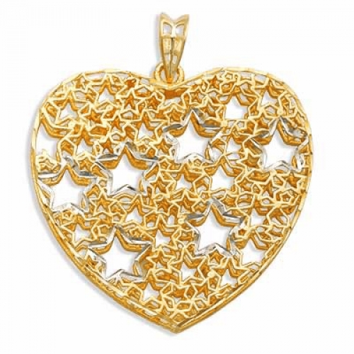 Ювелирный завод Топаз Подвеска Сердце из желтого золота