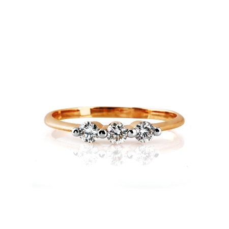 Т141014561 золотое кольцо с бриллиантами