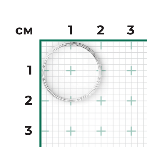 Обручальное кольцо из белого золота с бриллиантами