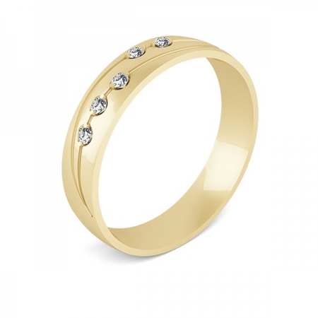 Костромской ювелирный завод Обручальное кольцо из золота с бриллиантами