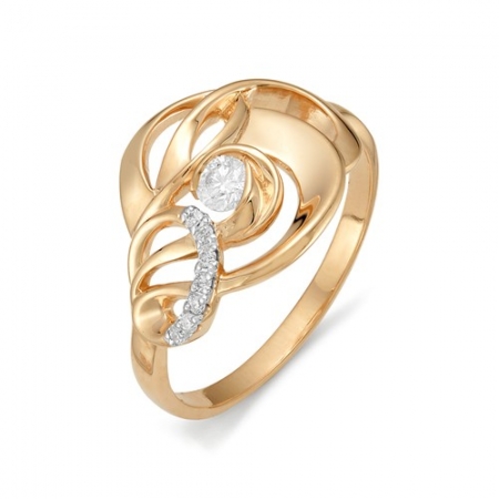 11673-100 золотое кольцо с бриллиантами
