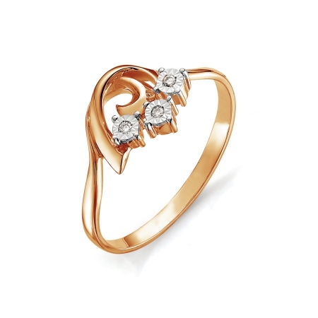 Т145613431 золотое кольцо с бриллиантами