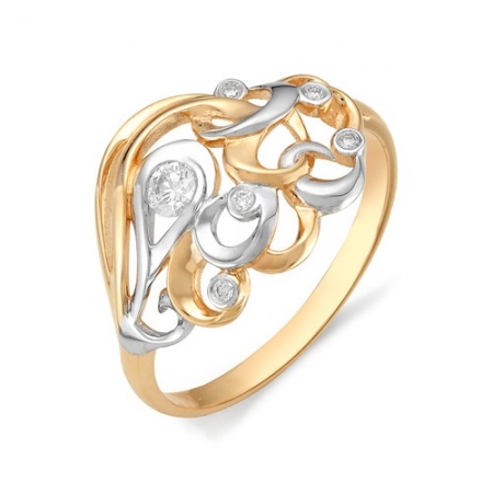 11672-100 золотое кольцо с бриллиантами