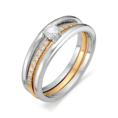 11657-200 кольцо из белого золота с бриллиантами