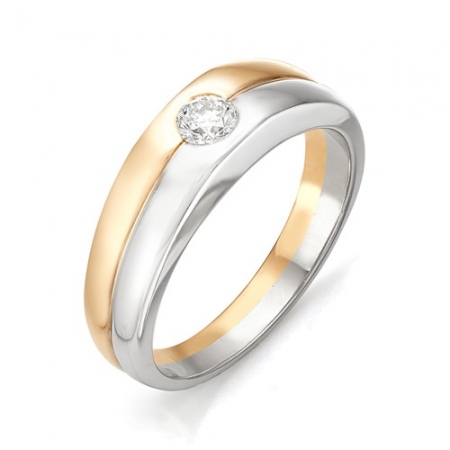 12110-100 мужское золотое кольцо с бриллиантом