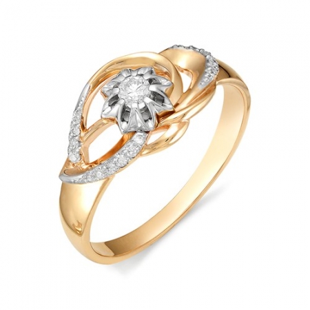 11675-100 золотое кольцо с бриллиантами