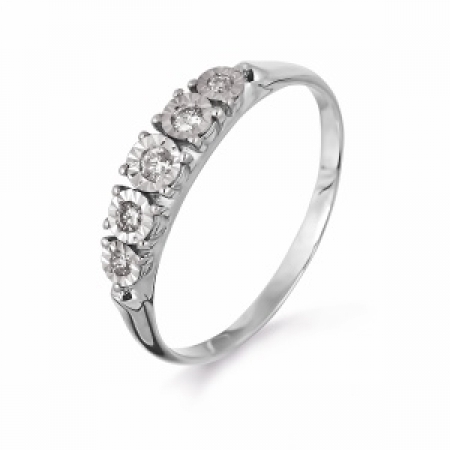 Т305613438 кольцо из белого золота с бриллиантами