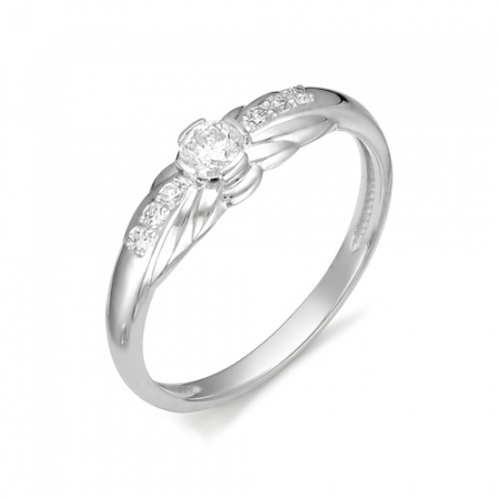 11782-200 кольцо из белого золота с бриллиантами
