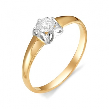 11808-100 золотое кольцо с бриллиантом