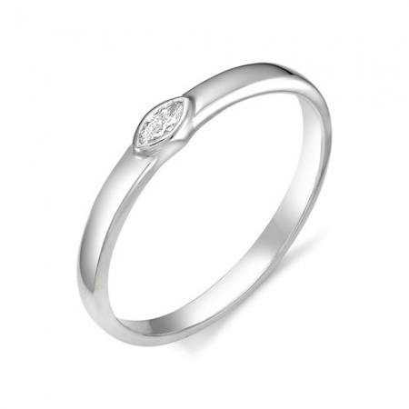 11819-200 кольцо из белого золота с бриллиантом