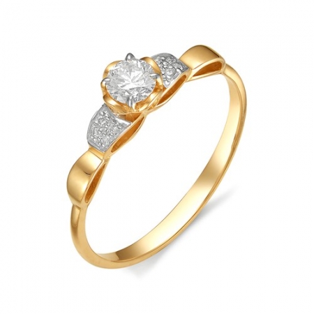 11814-100 золотое кольцо с бриллиантами