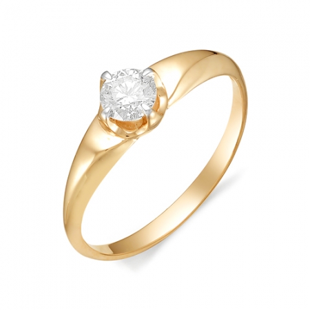 11809-100 золотое кольцо с бриллиантом