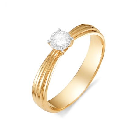 11862-100 золотое кольцо с бриллиантом