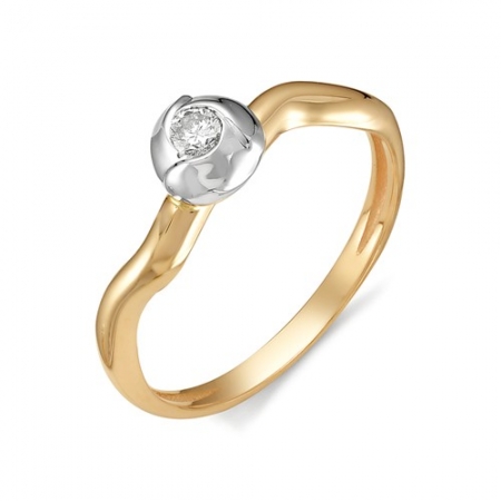 Россия Золотое кольцо с бриллиантом