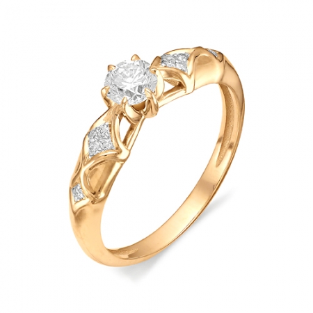 11812-100 золотое кольцо с бриллиантами