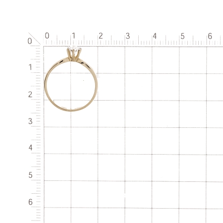 Т141016539-0,4 золотое кольцо с бриллиантом