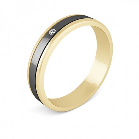 Костромской ювелирный завод Обручальное кольцо из золота с бриллиантом