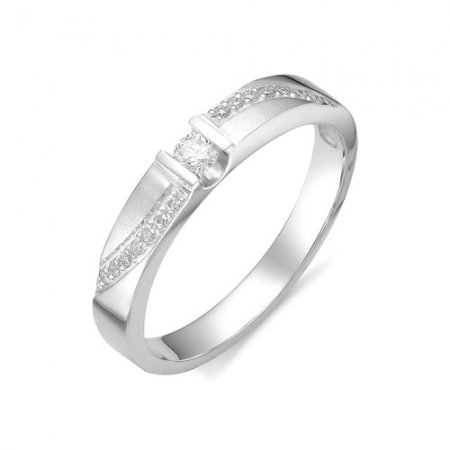 11660-Б00 кольцо из белого золота с бриллиантами