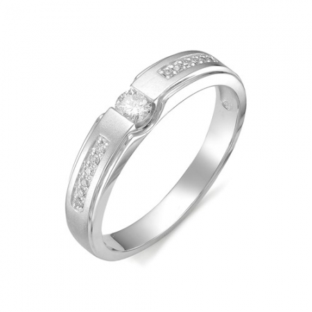 11644-Б00 кольцо из белого золота с бриллиантами