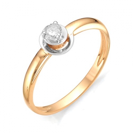 11821-100 золотое кольцо с бриллиантом