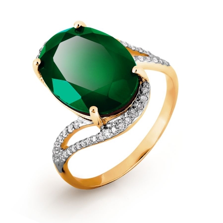 Т141016563-01 золотое кольцо с бриллиантами, ониксом