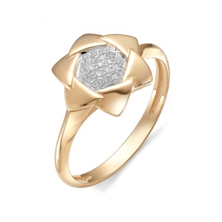 Россия Женское золотое кольцо с бриллиантом