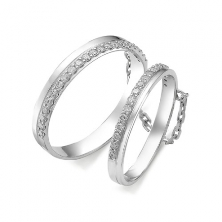 11559-200 кольцо из белого золота с бриллиантами