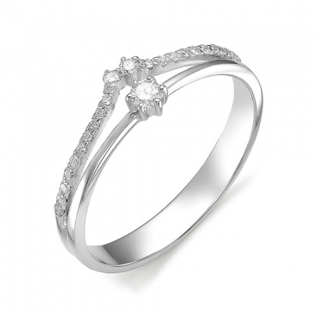11938-200 кольцо из белого золота с бриллиантами