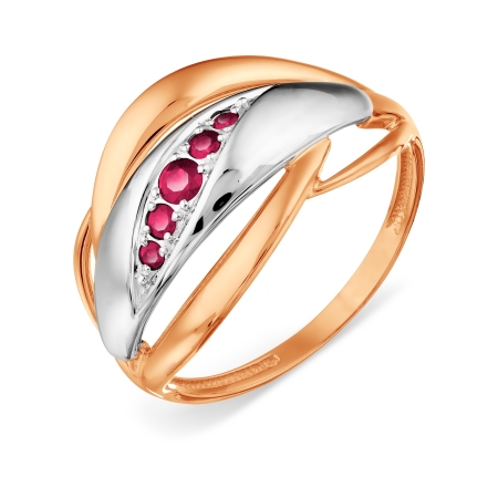 Т131018368 золотое кольцо с рубином